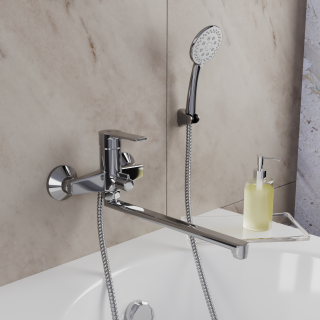 Смеситель для ванны с длинным поворотным изливом RUSH MADEIRA (MA3245-51)